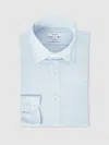 Reiss Soft Blue Regular Fit Travel Shirt