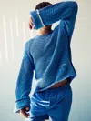 Reiss Soft Blue | Tom Daley Chunky Knit Jumper In Blue