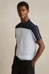 Reiss Mercerized Color Blocked Tee