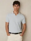 Reiss Lancaster Polo Sweater In Blue