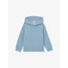 Reiss Soft Denim Blue 13-14 Yrs Interlock Jersey Hoodie In Blue