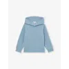 Reiss Soft Denim Blue 13-14 Yrs Interlock Jersey Hoodie In Blue