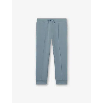 Reiss Kids' Soft Denim Blue Premier Interlock Stretch-woven Jogging Bottoms 3-9
