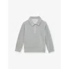 Reiss Bert Half-zip Corduroy Polo Shirt 3-9 In Gray