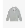 Reiss Bert Half-zip Corduroy Polo Shirt 9 In Gray