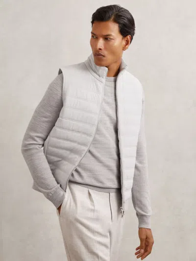 Reiss Soft Grey Cardigan In Gray