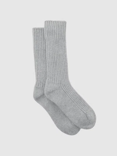 Reiss Soft Grey Socks In Gray
