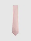 Reiss Soft Pink Liam Silk Polka Dot Tie