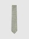 Reiss Soft Sage Tie In Green