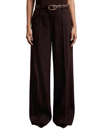 Reiss Solene Formal Trouser In Brown