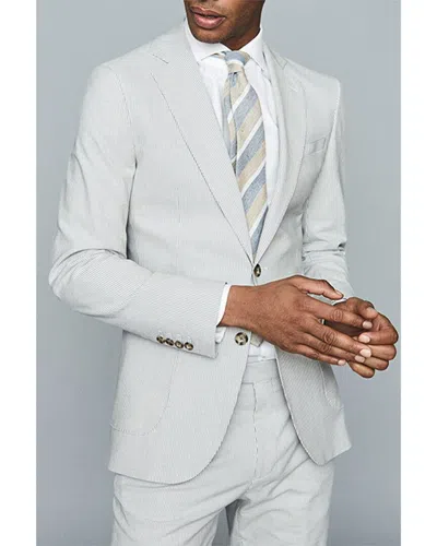 Reiss Splash Suit Jacket In White