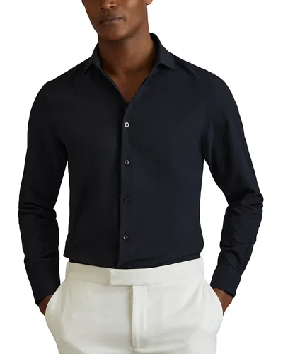 Reiss Spring Regular Fit Shirt In Navy