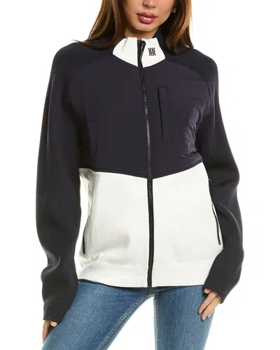 Reiss Sprinter Hybrid Funnel Neck Jacket In Black