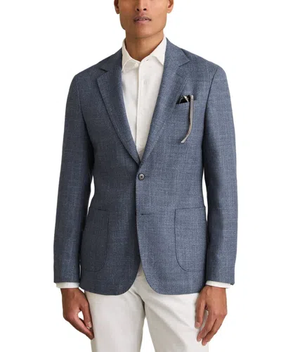 REISS REISS STACK NOTCH TEXTURE WOOL-BLEND FORMAL JACKET
