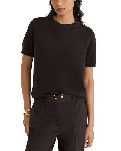 Reiss Stevie Cashmere Crewneck Sweater In Brown