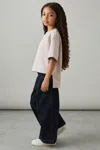 Reiss Stone 4-9 Yrs Stretch-cotton Oversized High-low T-shirt