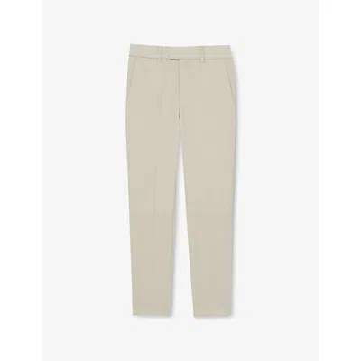 REISS STONE BELMONT STRAIGHT-LEG SLIM-FIT STRETCH-WOVEN TROUSERS 9-13