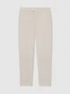 Reiss Stone Belmont T Slim-fit Trousers With Wool In White