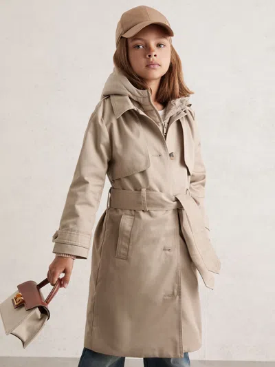 Reiss Stone Coat In Neutral