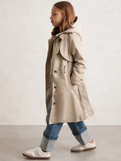 Reiss Stone Coat In Neutral