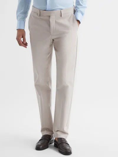 Reiss Eastbury Reg Men's Beige Cotton Blend Chinos