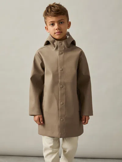 Reiss Stone Eero 13-14 Yrs Water Repellent Hooded Coat