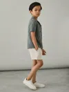 Reiss Stone Fraser 9-13 Yrs Drawstring Shorts In Gray
