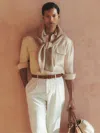 Reiss Regular Fit Twin Chest Pocket Linen Shirt In Neutral