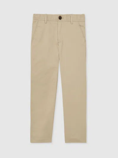 Reiss Stone Slim Fit Casual Chinos In Gray