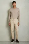 Reiss Stone Technical Cargo Drawstring Trousers