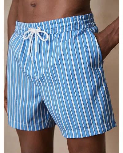 Reiss Striped 4.9 Swim Shorts In Multi