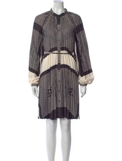 Pre-owned Reiss Striped Knee-length Dress In Multi