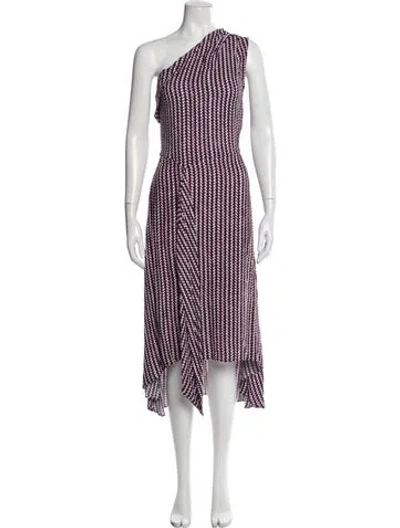 Pre-owned Reiss Striped Long Dress In Multi