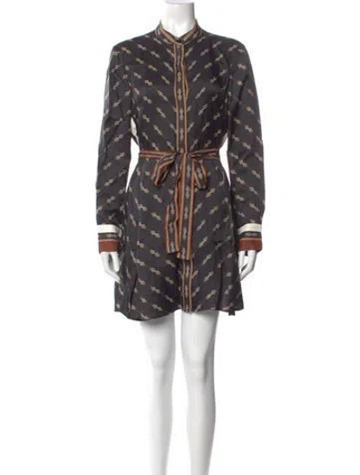 Pre-owned Reiss Striped Mini Dress In Multi