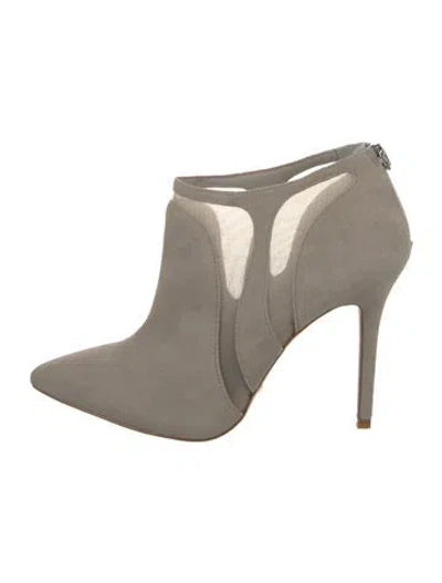 Pre-owned Reiss Suede Boots In Gray