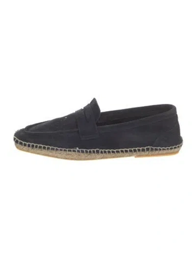 Pre-owned Reiss Suede Drivers In Blue