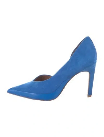 Pre-owned Reiss Suede Pumps In Blue