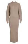 Reiss Suni Long Sleeve Maxi Sweater Dress In Neutral