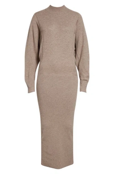 Reiss Suni Long Sleeve Maxi Sweater Dress In Neutral