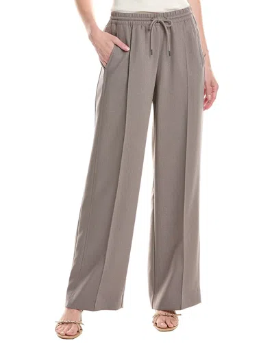Reiss Sunnie Wide-leg Trouser In Brown