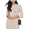 Reiss Suri Neutral Stretch Ribbed Crew Neck Pullover Sweater In Pink In Pink