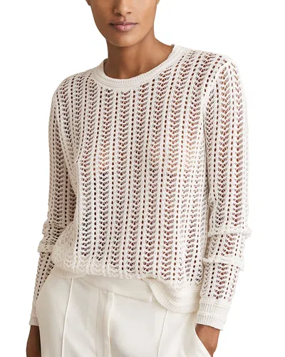 Reiss Suzie Stitch Top In White
