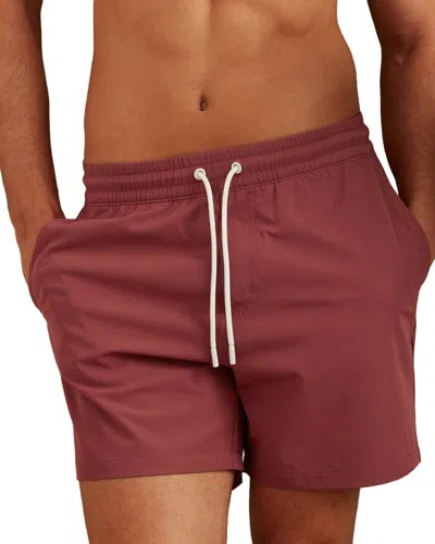 Reiss Swim Short In Burgundy
