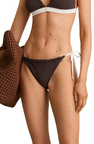 Reiss Sydney Bikini Bottoms In Chocolate