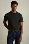 Reiss Bless Crewneck Short Sleeved Tee In Oxidised Green