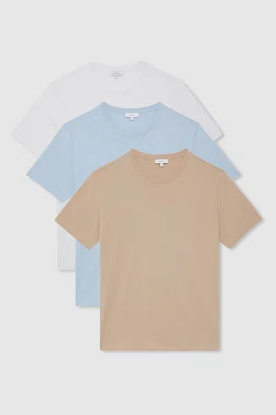 Reiss Neutral Bless Pack Cotton-jersey Crew-neck T-shirts Pack