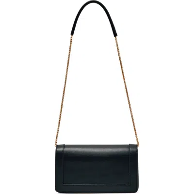 Reiss Talia Leather Shoulder Bag In Black