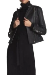 Reiss Tallis Leather Biker Jacket