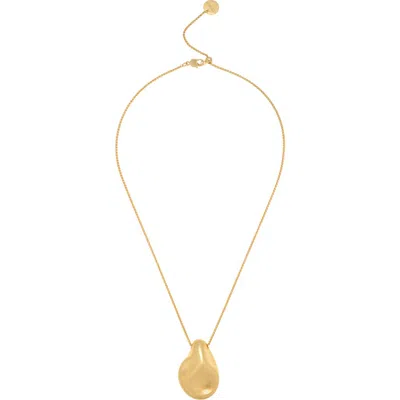 Reiss Tallula Pendant Necklace In Gold