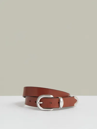 Reiss Tan Brown Leather Western Belt